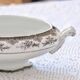 19th century vegetable dish, iron earth Onnaing, sepia, moss roses