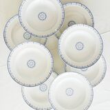 Set of 8 Onnaing soup plates, Perles