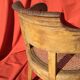 Louis XVI-style wooden desk and canage