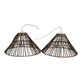 Vintage rattan pendant lamps