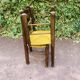 Paire de chaises bois et paille