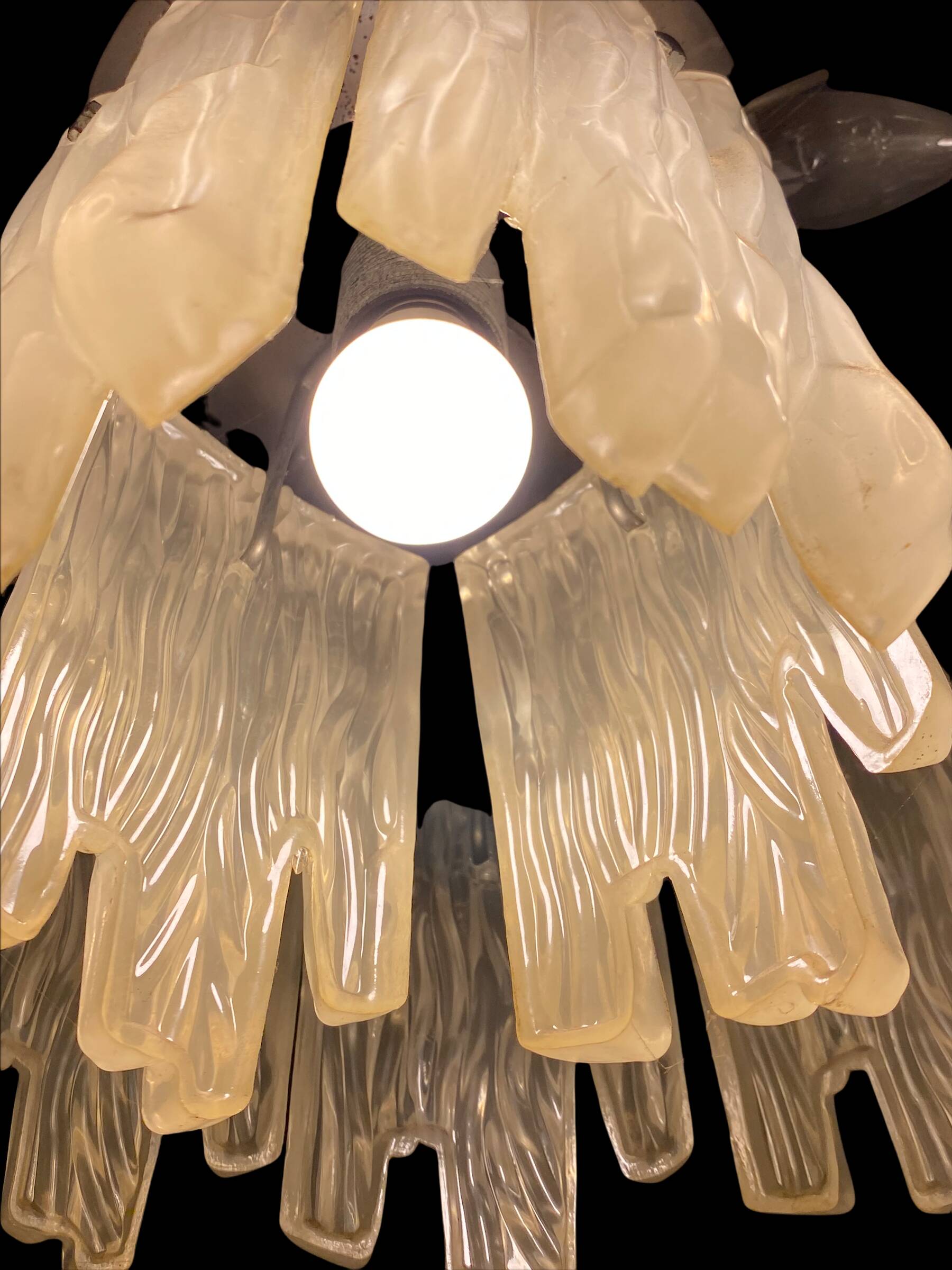 Jt Kalmar transparent leaf chandelier