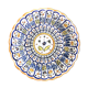 Godronné dish in earthenware signed 1951