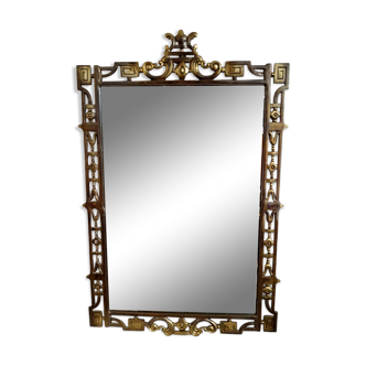 Mirror in brass or bronze
