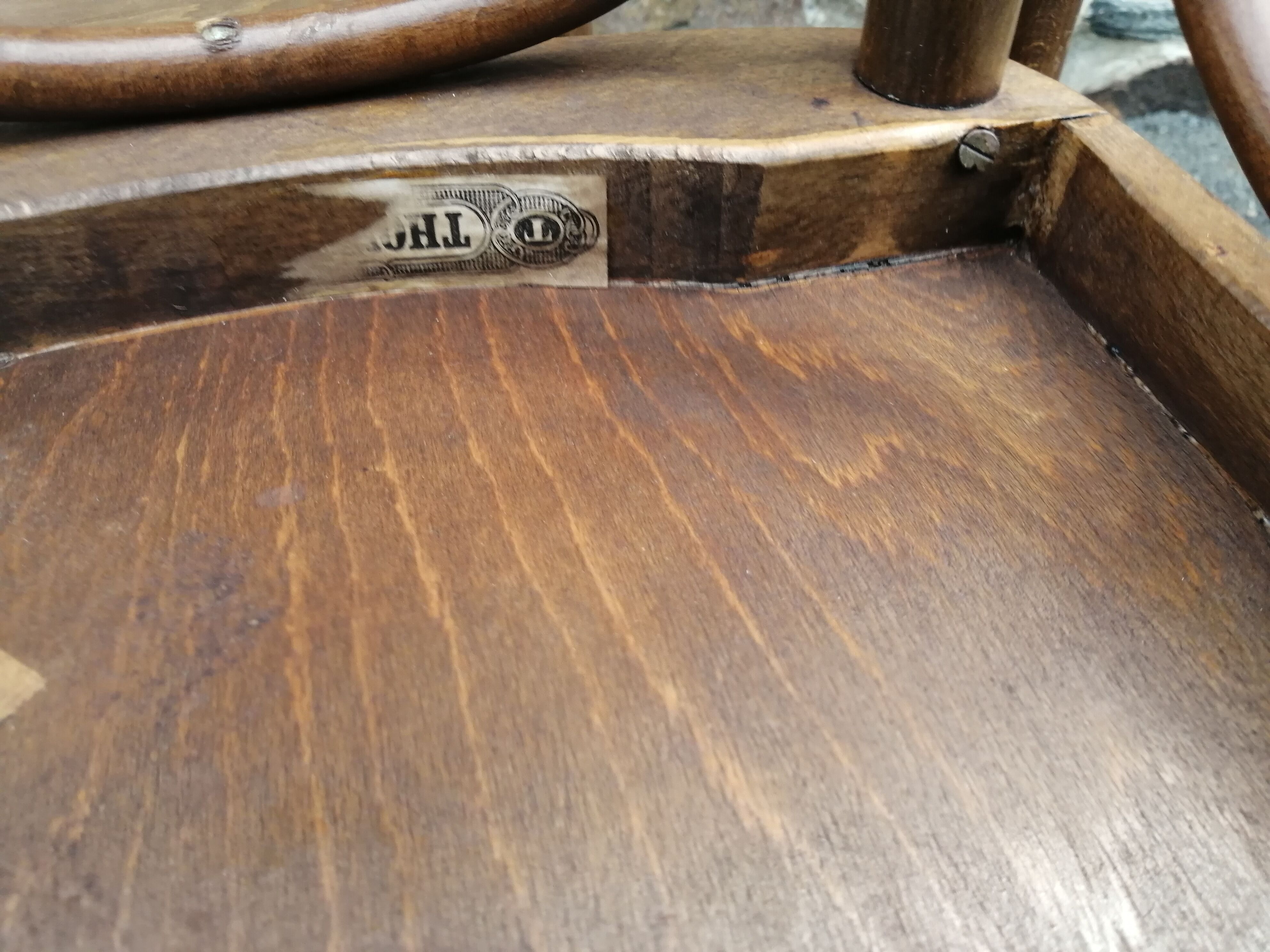 Set of 5 antique Thonet chairs