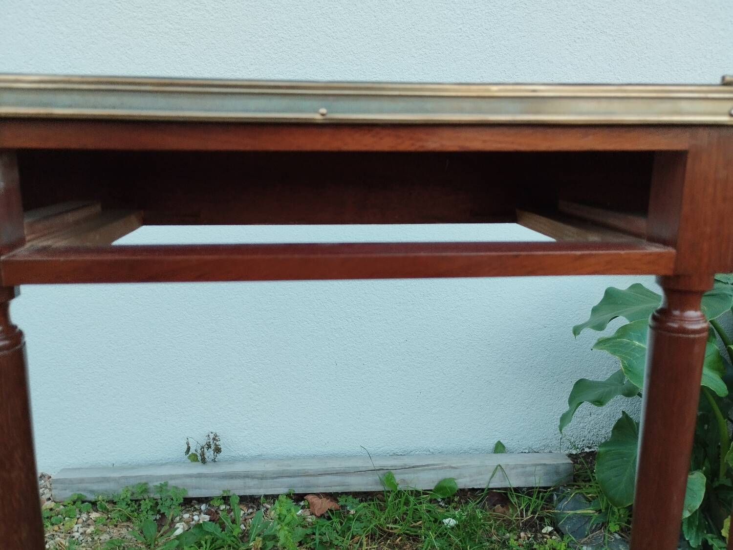 Console en bois style louis XVI