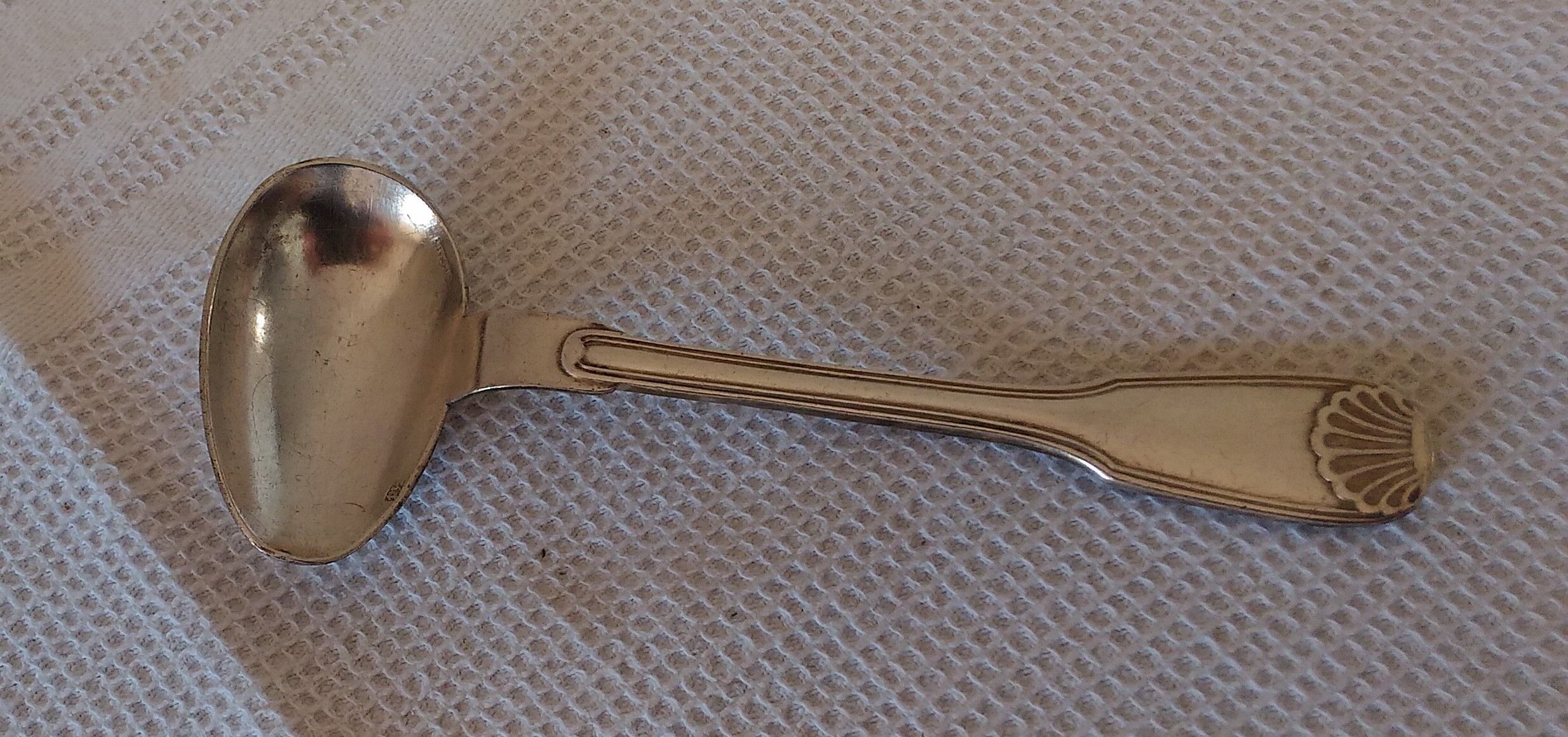 Silver metal Ercuis baby spoon
