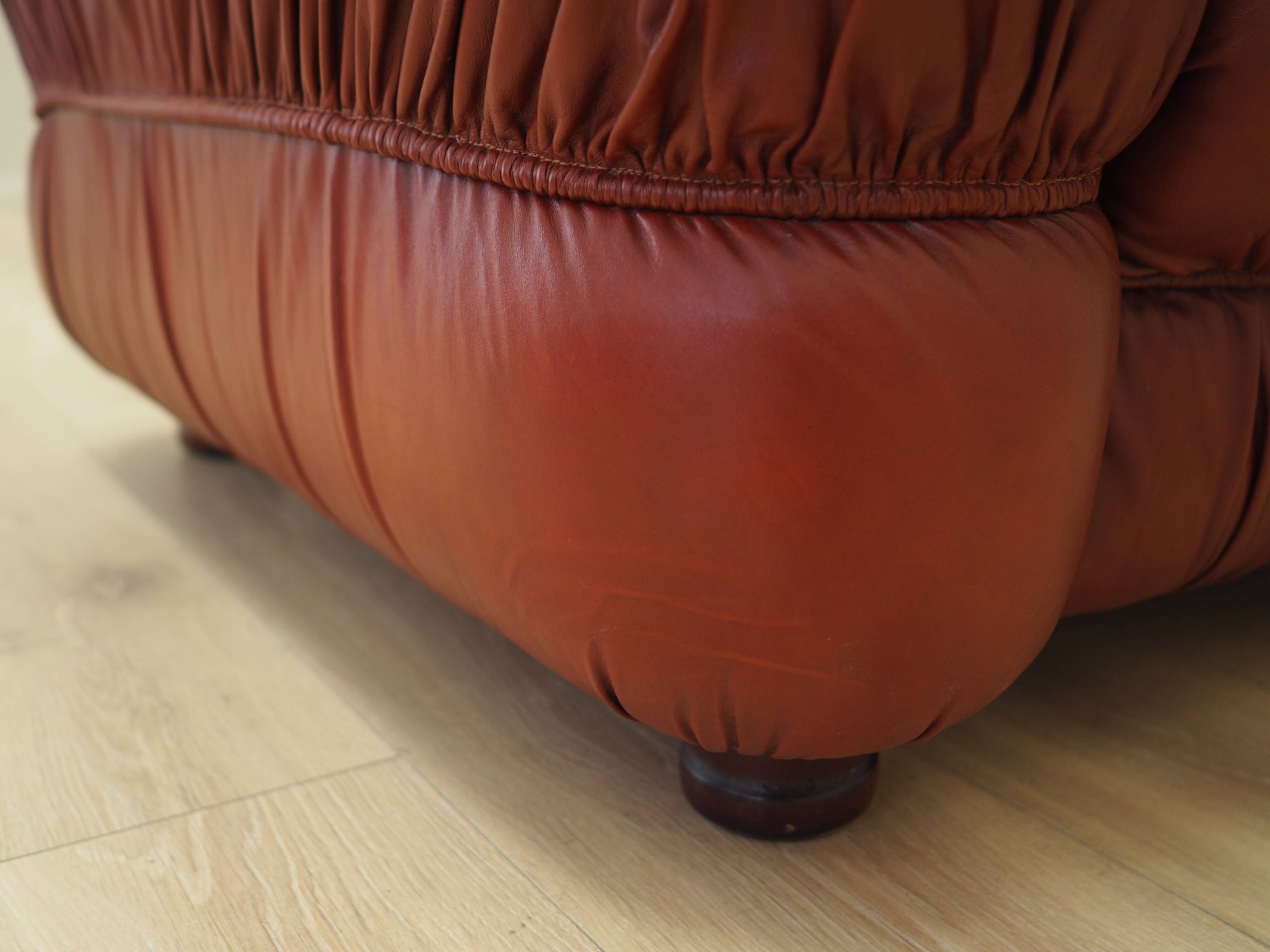 Burgundy armchair, Italian design, 1970s, production: Italy