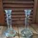 Cast crystal candle holder