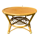 Table basse en rotin