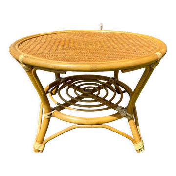 Rattan coffee table