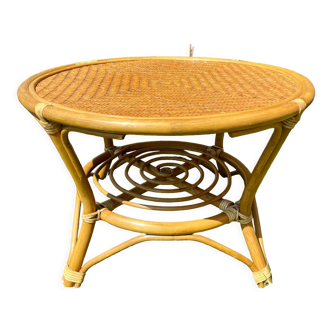 Rattan coffee table