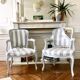 Restored Louis XV-style leopard convertible chairs