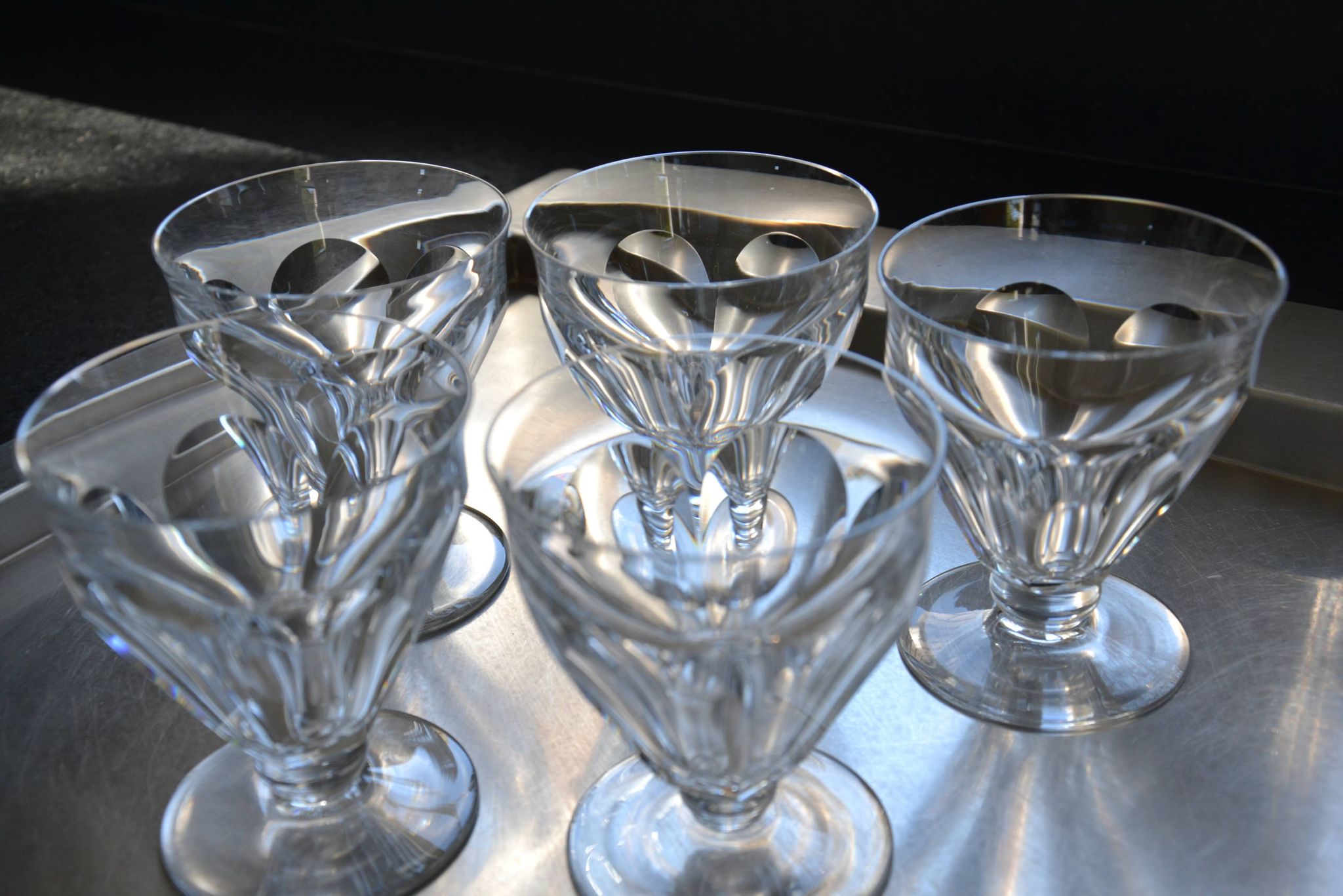 5 verres à eau Modèle Talleyrand cristal de Baccarat