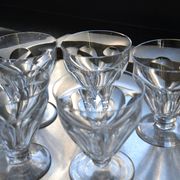 5 verres à eau Modèle Talleyrand cristal de Baccarat