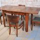 Art Deco Extendable Dining Table in Beech, Spruce and Walnut, Czech, 1930s