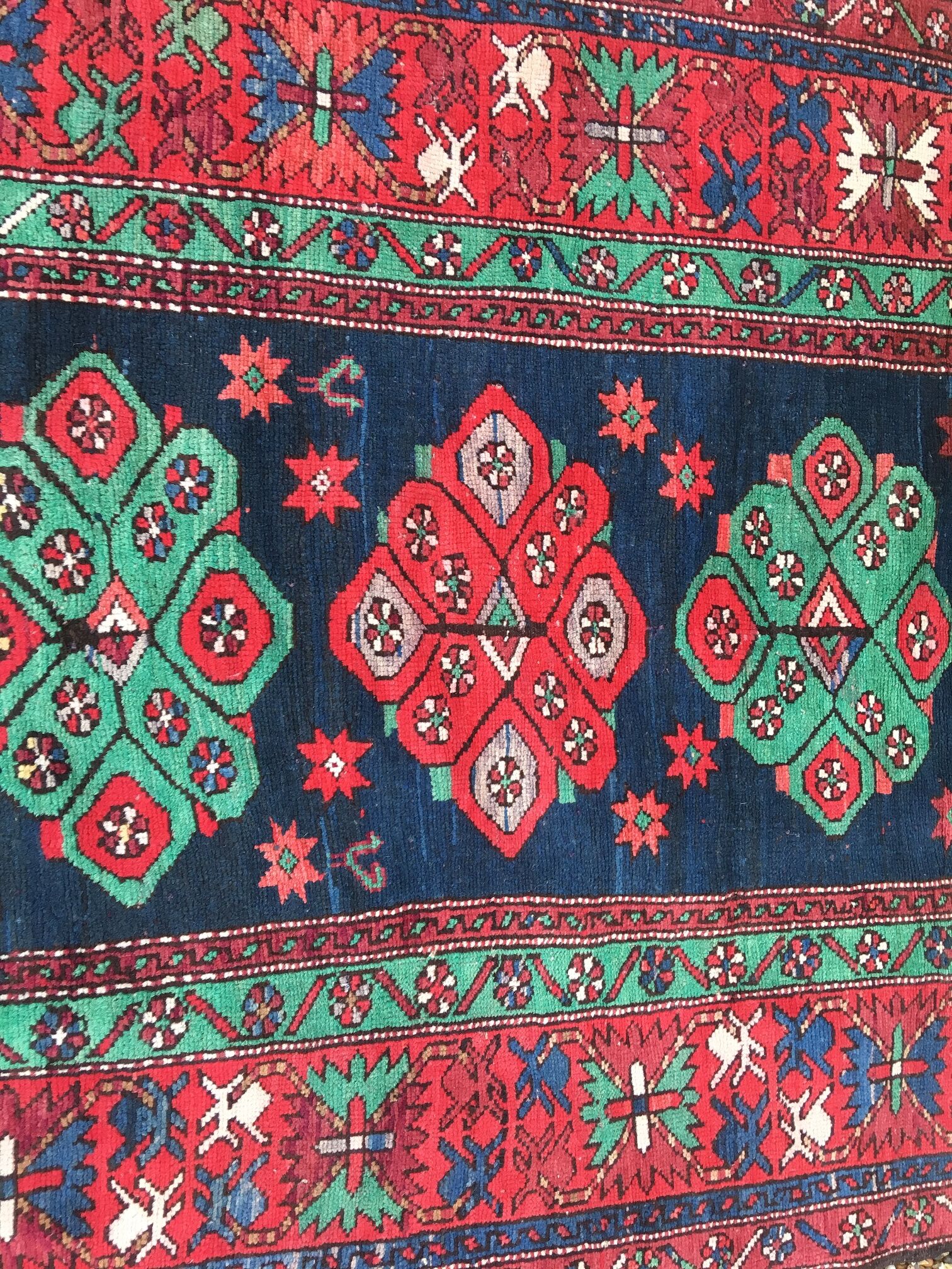 Caucasian kazak rug 223x122cm