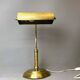 Portuguese brass bankers desk table lamp 1940s