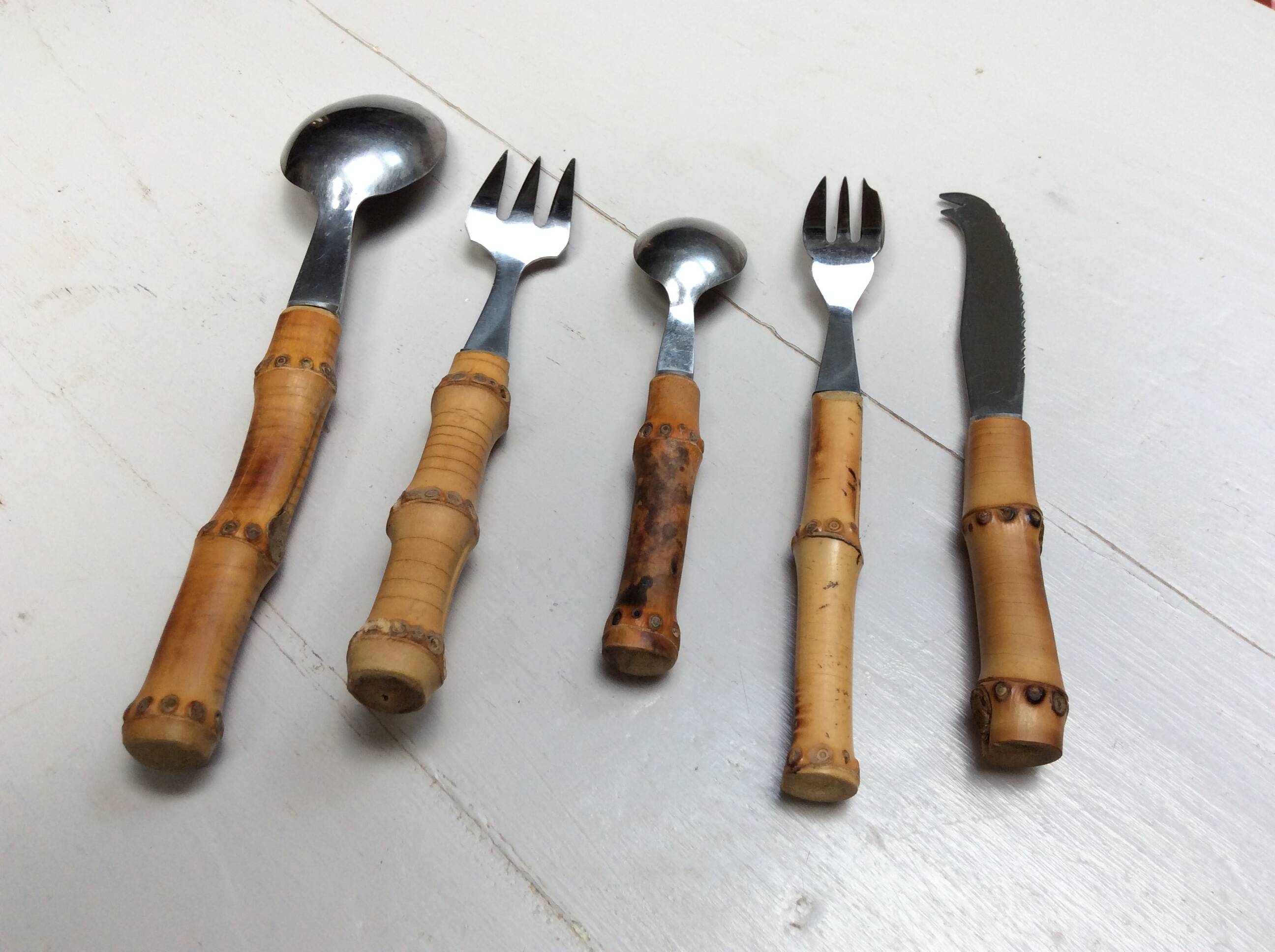 Bamboo cutlery set