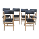 Lot 6 chaises pliantes mid century 60/70 vintage