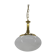 Brass and glass pendant, 2000s