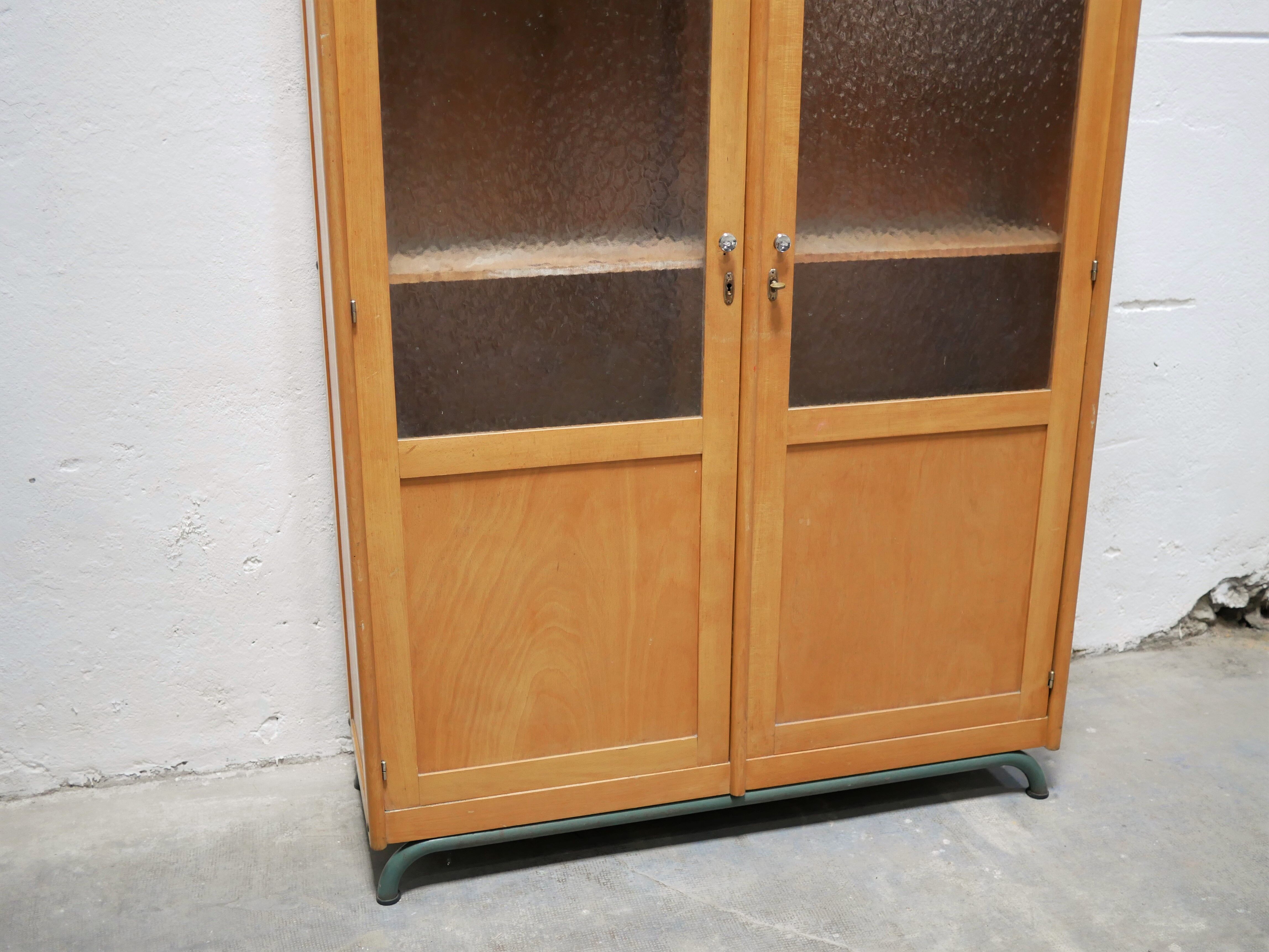 Vintage school library cabinet