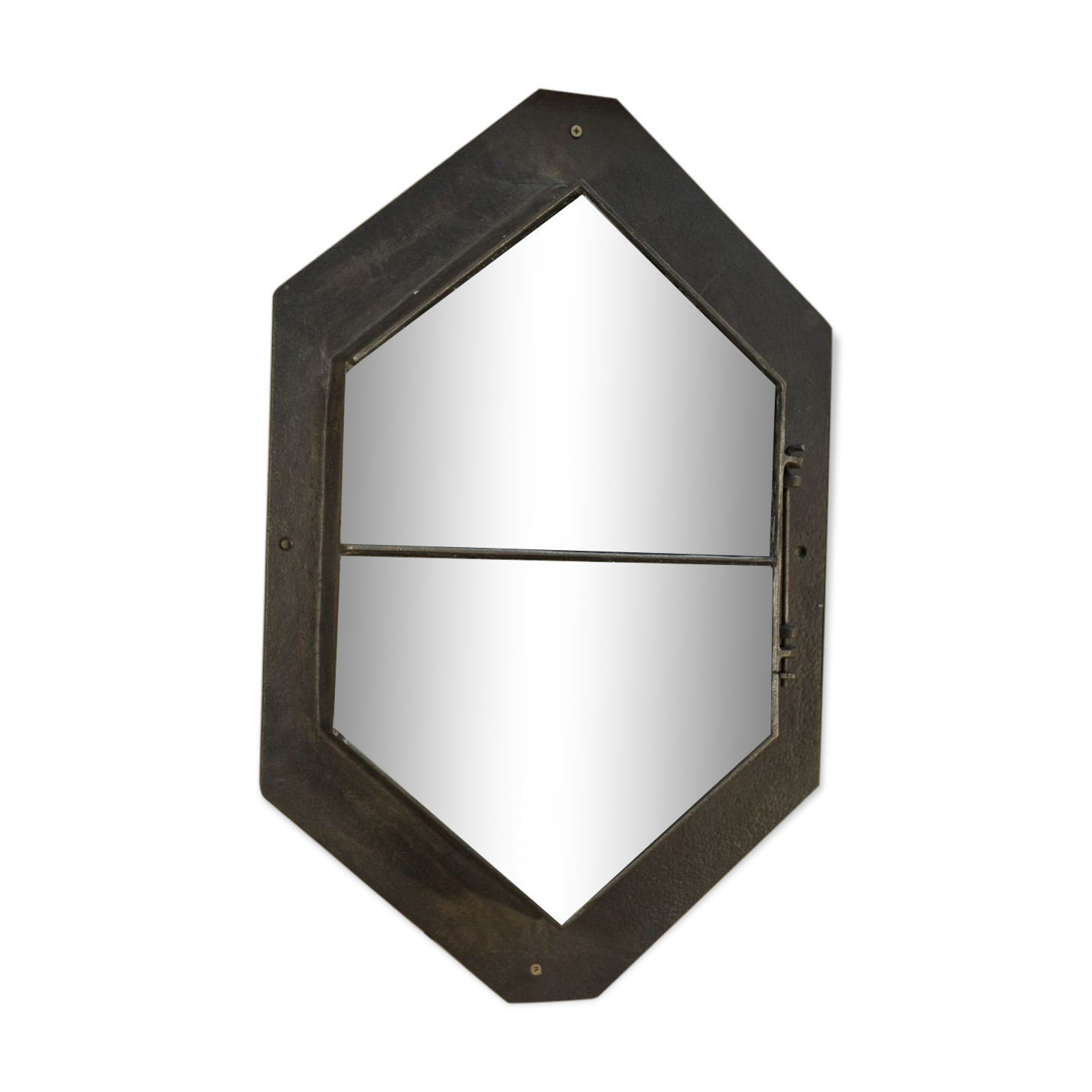 Miroirs fenêtre industriel en métal 1930 49x78cm