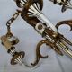 Lustre en Bronze ancien Louis XVI suspension carquois acanthes
