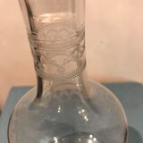 Pair of ancient carafes numbered Crystal Baccarat
