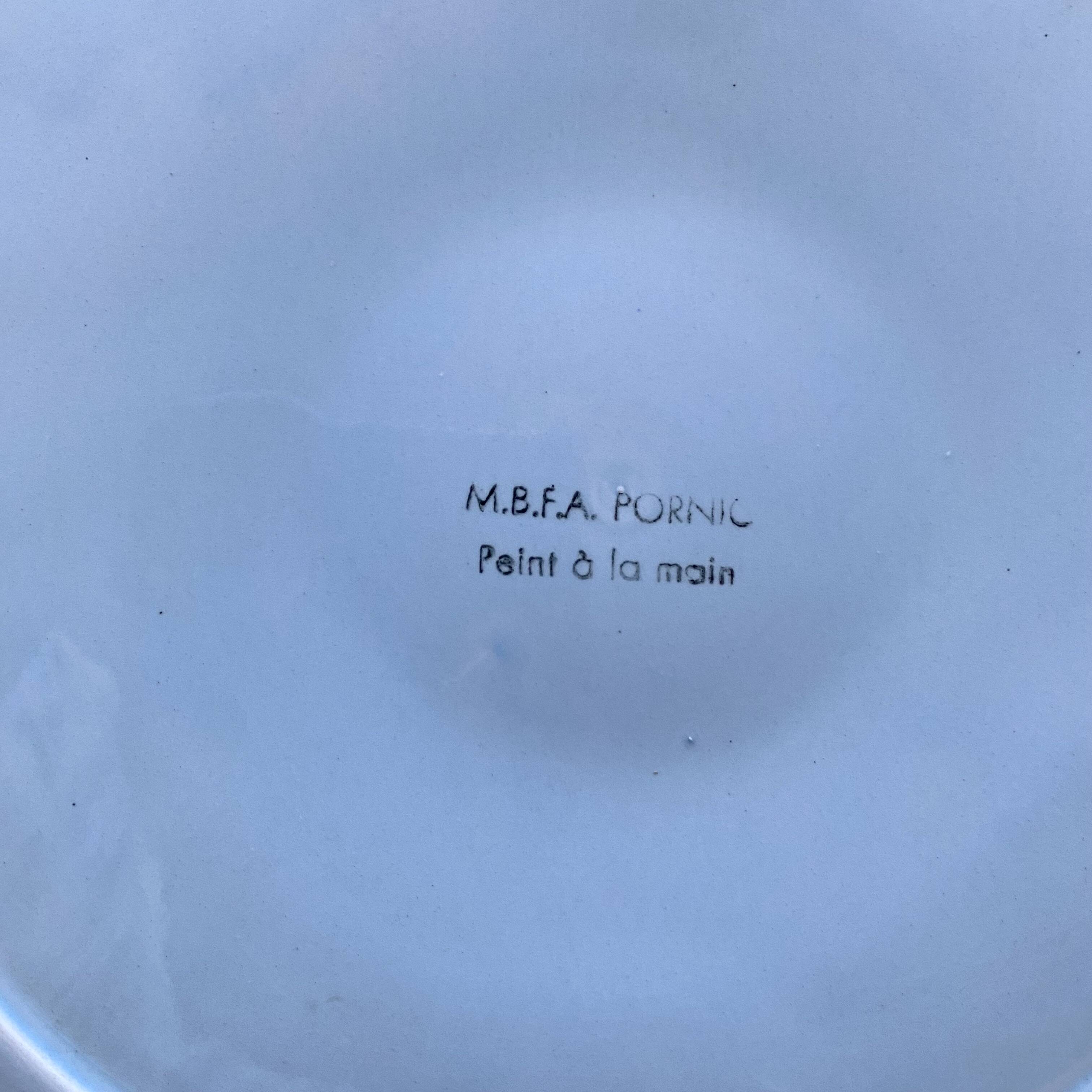 Vintage MBFA Pornic oyster service, 1960