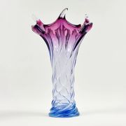 Very Large Mid-Century Murano Glass Twisted Vase from Fratelli Toso, Italy
