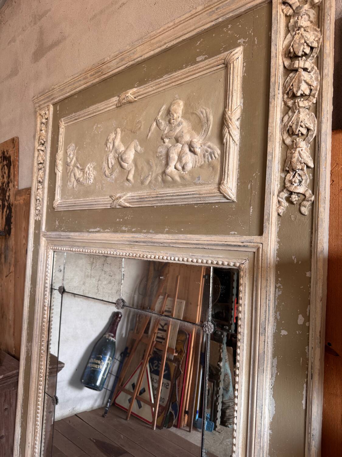 Large trumeau mirror from a château