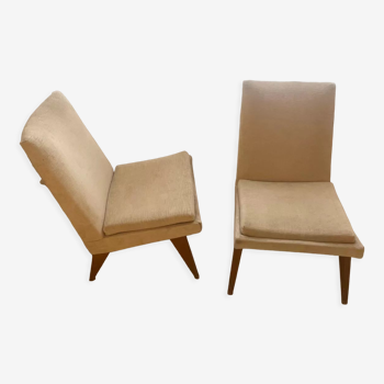 Pair of armchairs Parker Knoll beige