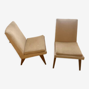 Paire de fauteuils Parker Knoll beige