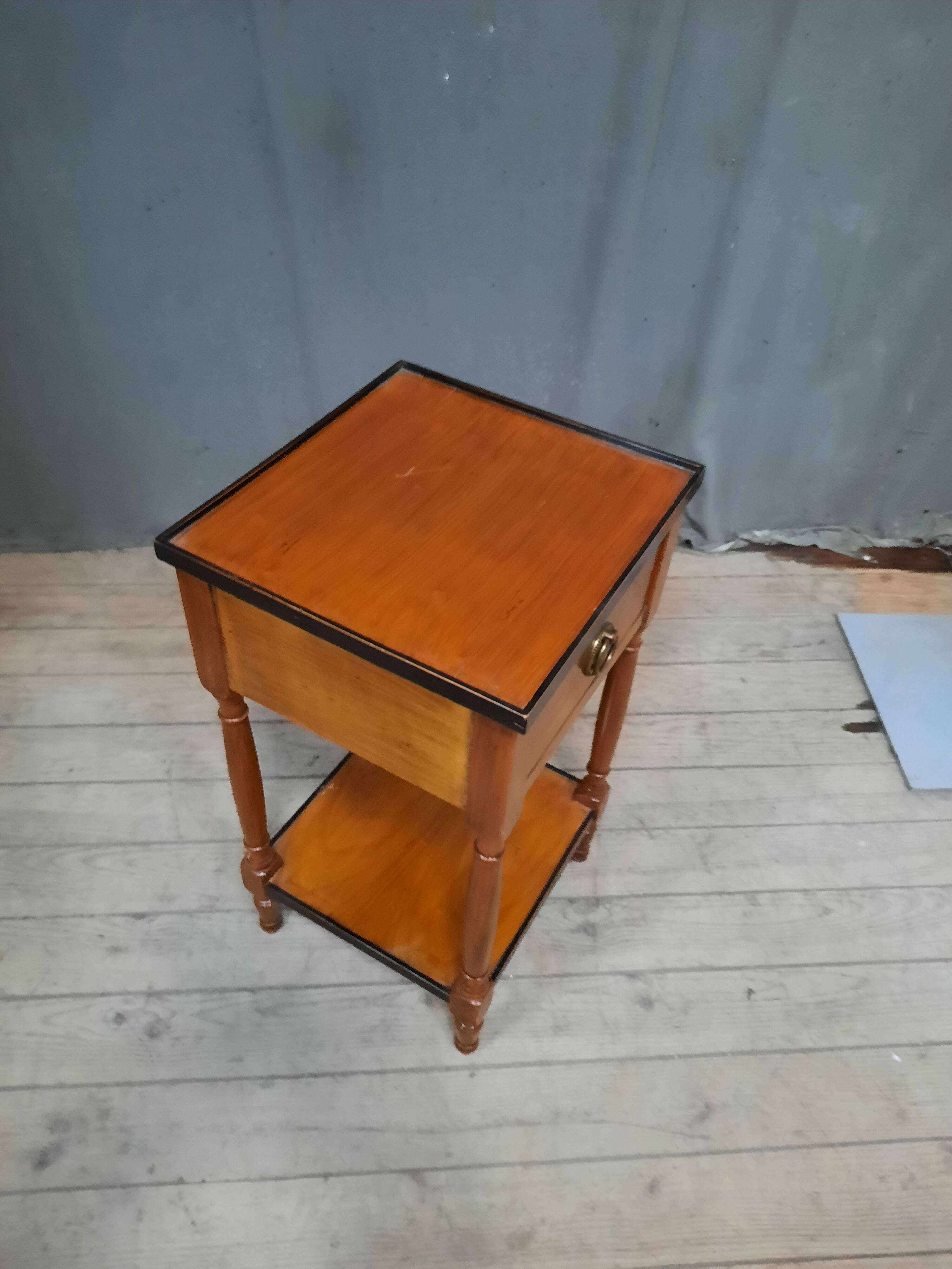 Cherry wood bedside table