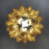 Chandelier 36 vintage cognac elements