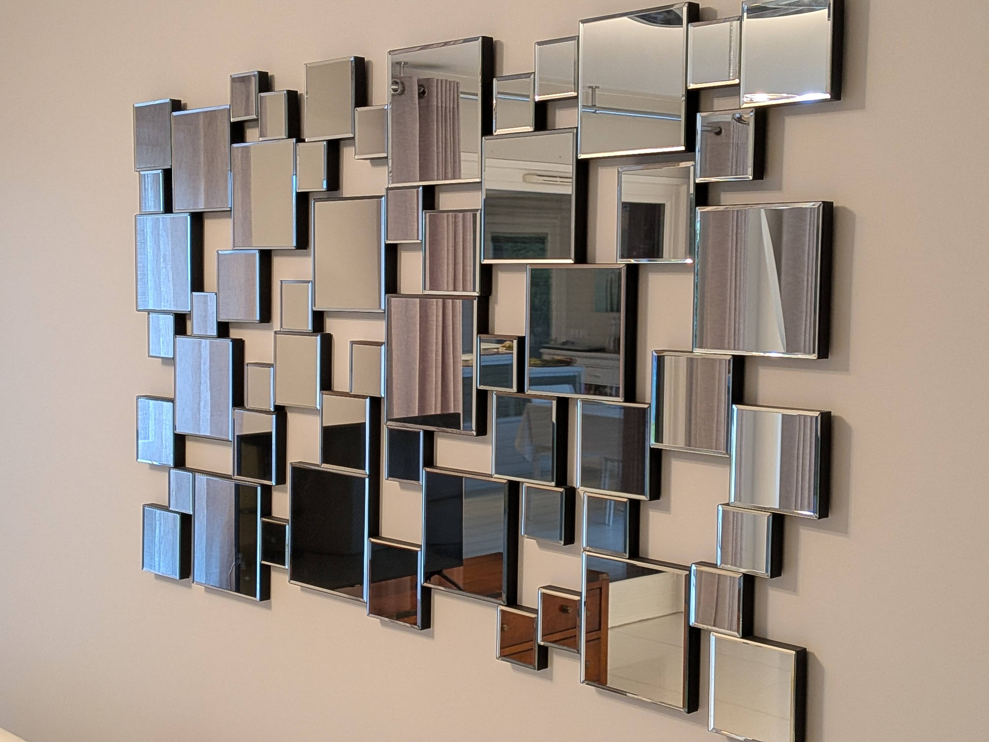 Miroir mural mosaïque