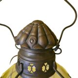 Lanterne de bateau en cuivre pour bougie, vers 1900