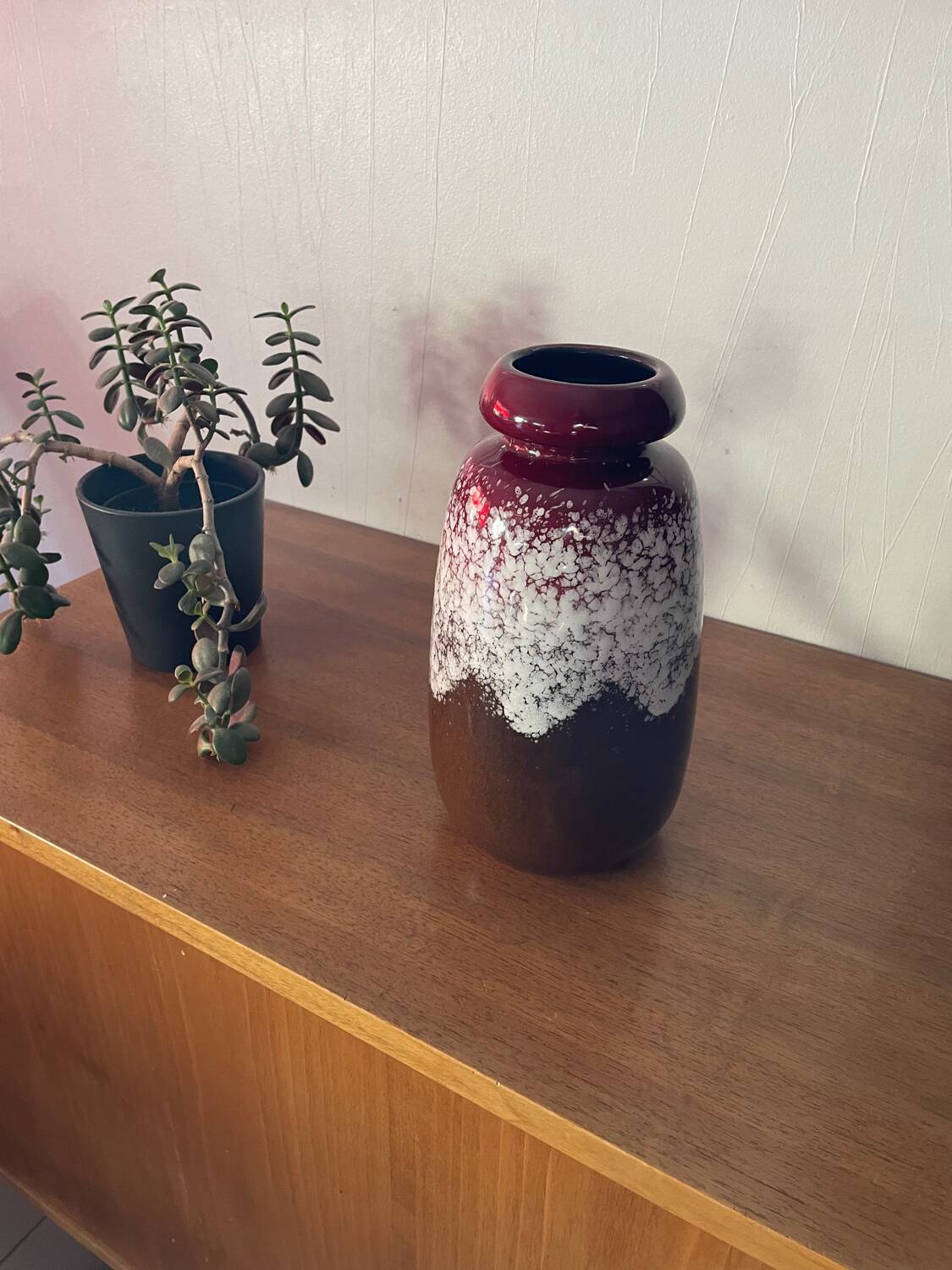 Mid-century ceramic vase VEB Haldensleben GDR