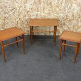 60s 70s Teak Nesting Tables Kai Kristiansen Skovmand & Andersen Design