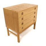 Scandinavian oak chest of drawers, Sweden, 1960