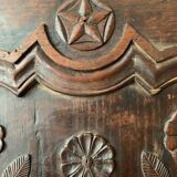 Antique carved wooden cabinet doors, 18th century