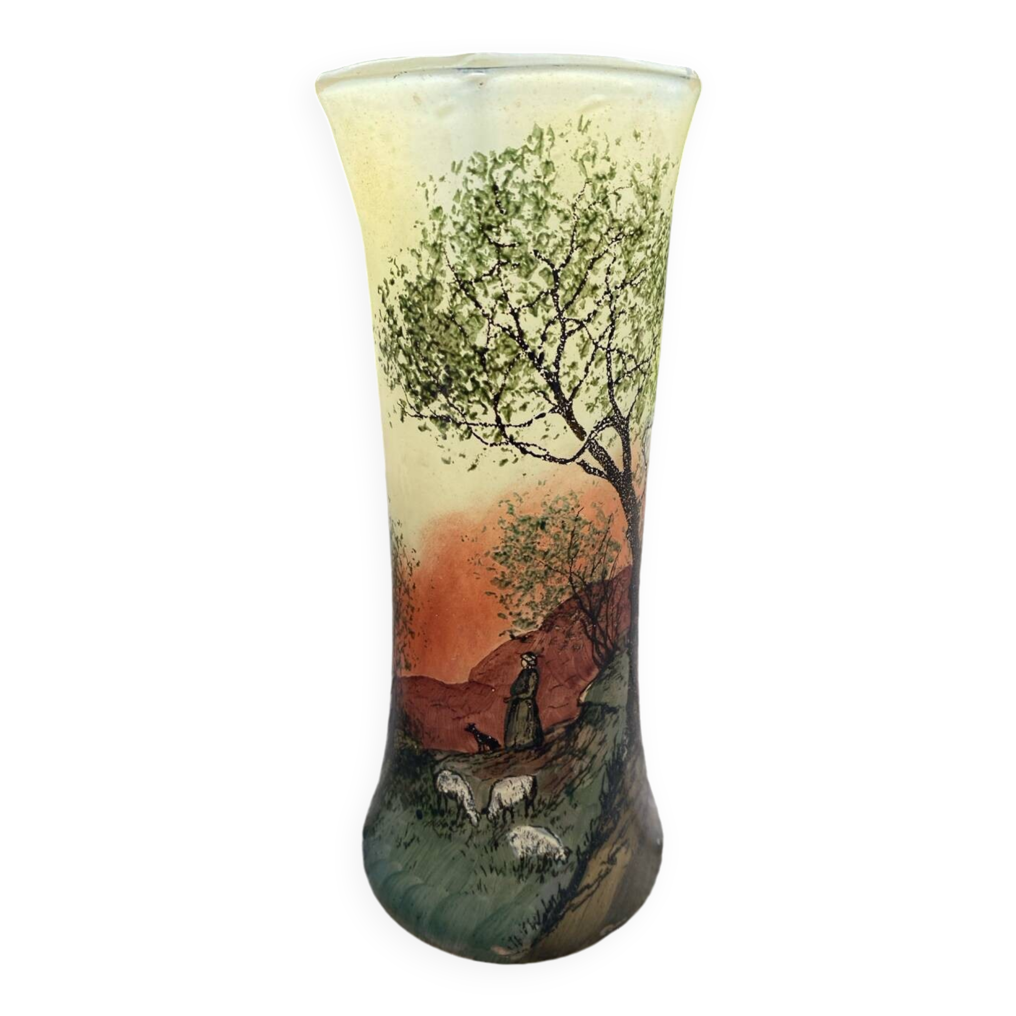 Vase forme diabolo Théodore Legras