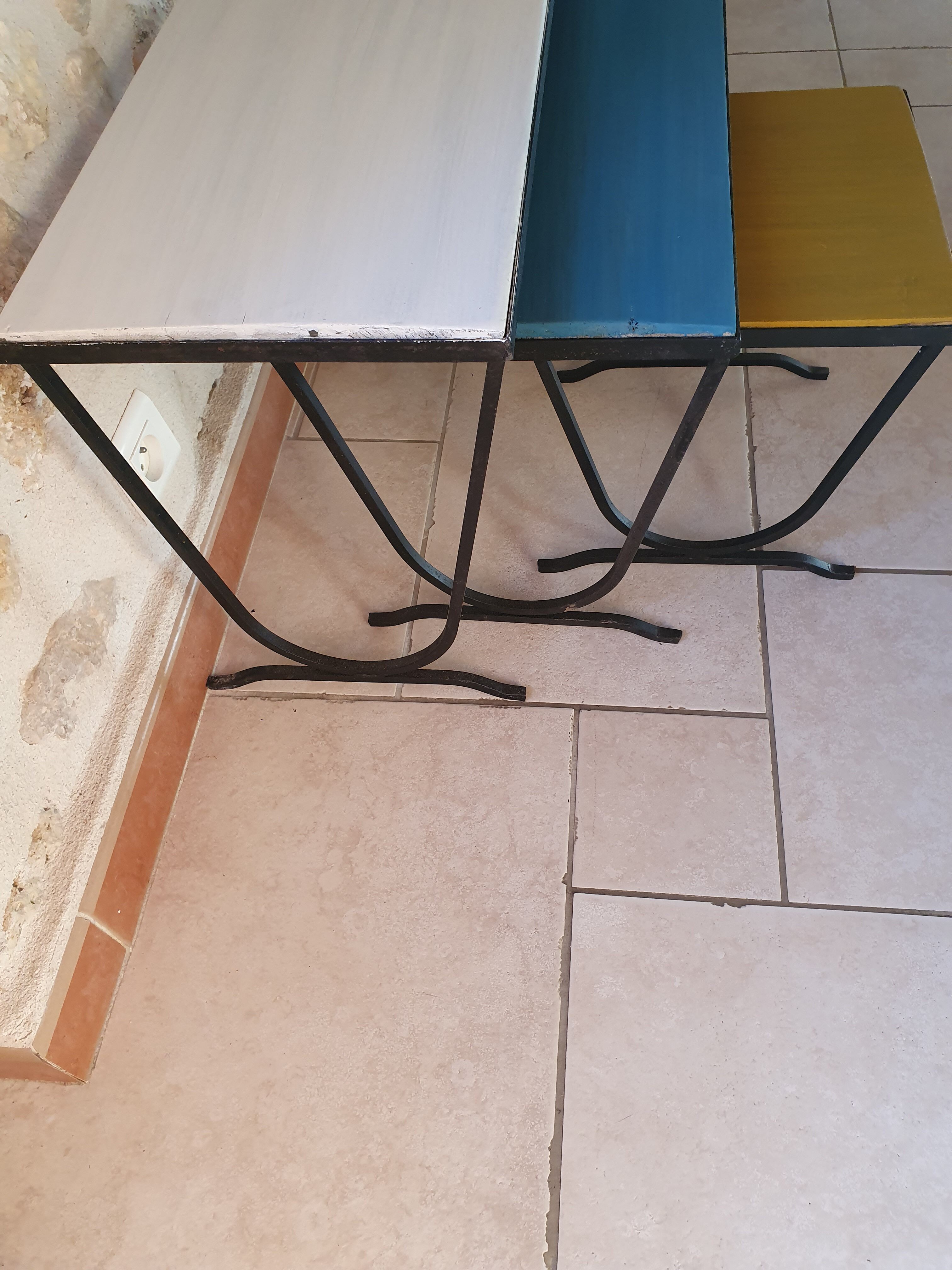 Vintage nesting tables