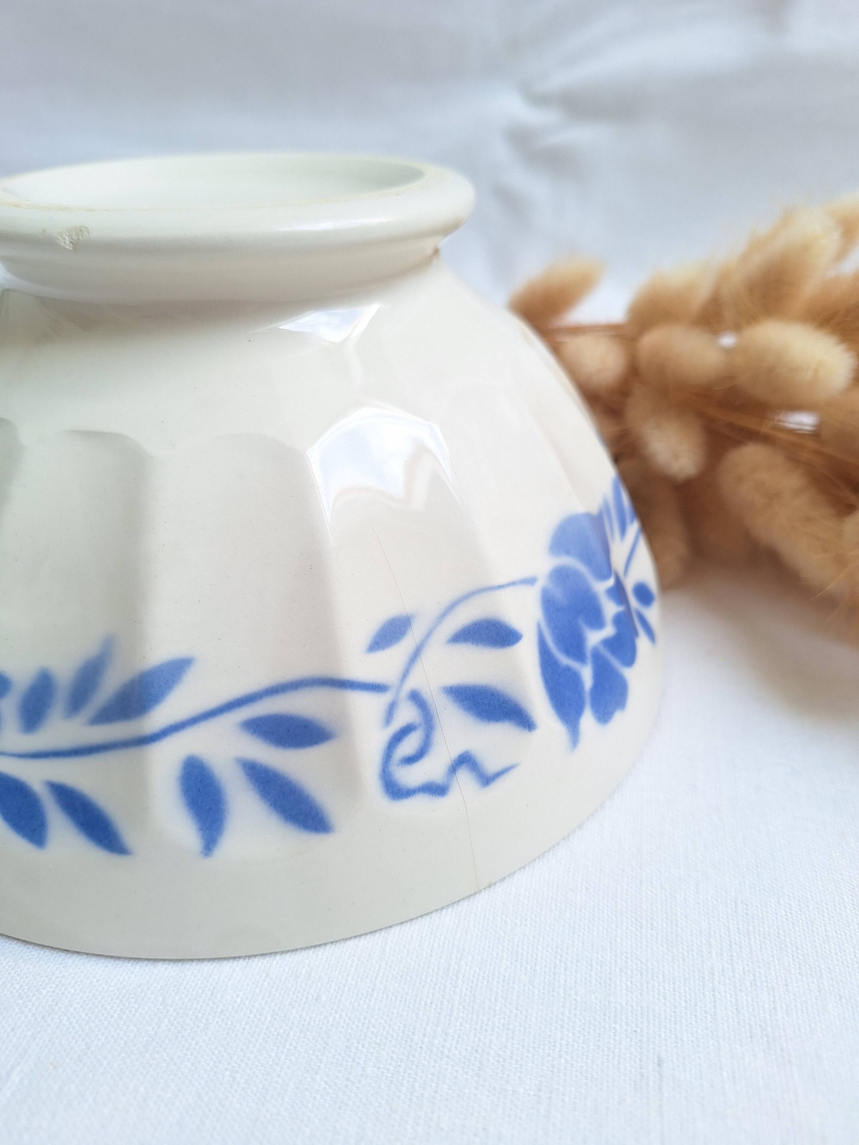 Blue and white vintage bowl