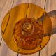 Giant glass 31 cm Empoli blown amber vintage