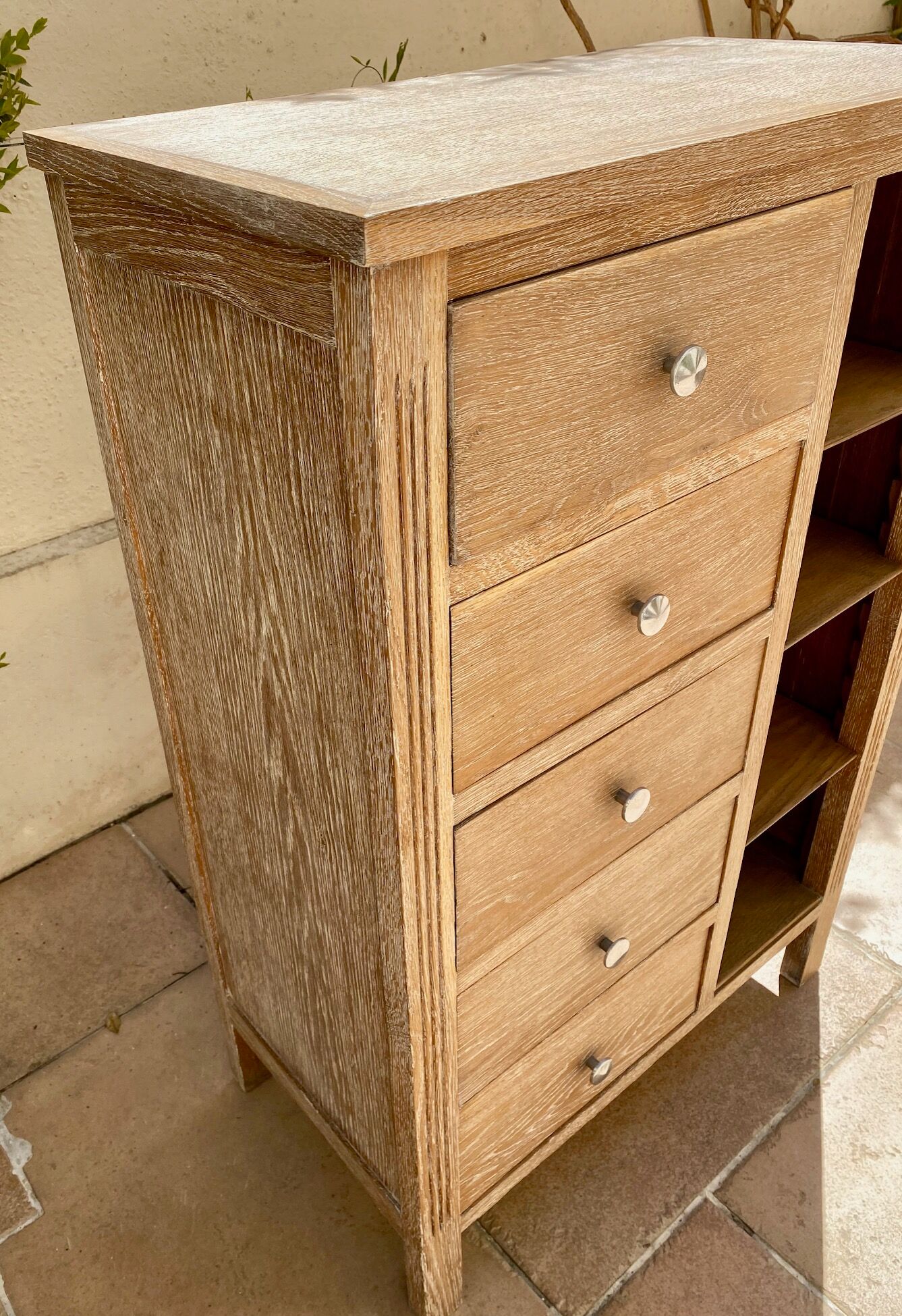 Small workshop furniture in ceruse oak 1950