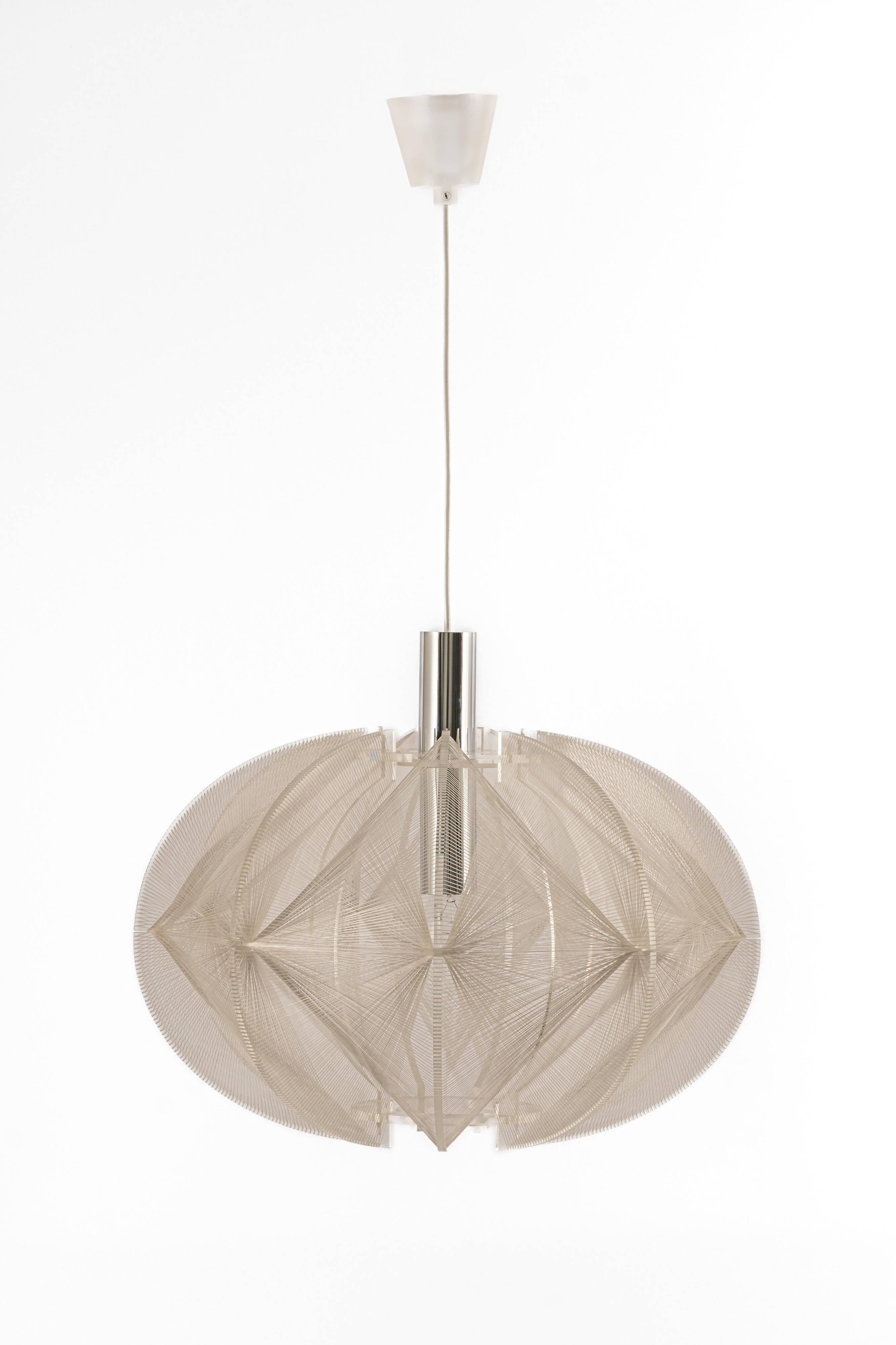 Paul Secon for Sompex - Clear wire suspension, Germany, 1970s