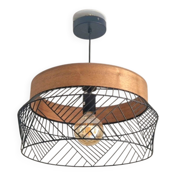 Suspension Design Contemporain - Bois et métal