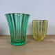 Art Deco vase, yellow Pierre d'Avesn